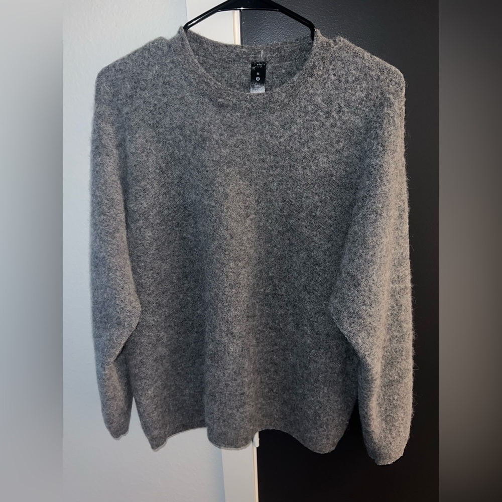 Lululemon Cashmere Crew Sweatshirt Medium Gray